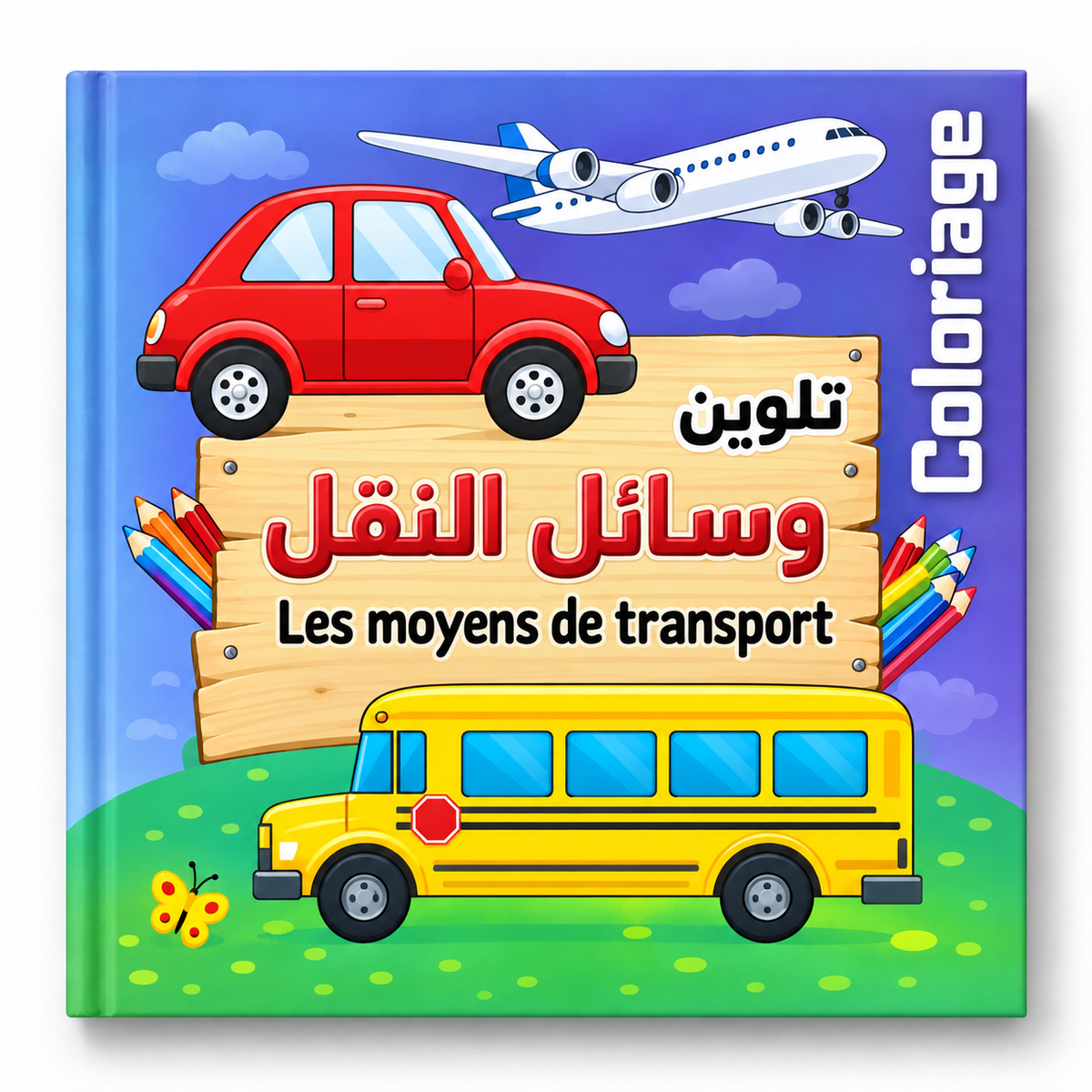 Coloriage - Les moyens de transport